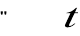"	t
